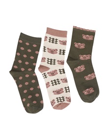 FMS Γυναικείες Κάλτσες Βαμβακερές Σχέδια - 3 Ζεύγη  Κάλτσες