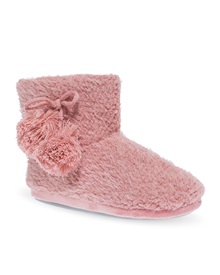 Parex Women's Home Slippers-Boots Fluffy Pon-Pom  Slippers