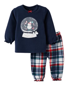 Zippy Infant Pyjama Fleece Snow Globe  Pyjamas
