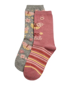 Ysabel Mora Kids Socks Girl Pattern - 2 Pairs  Socks
