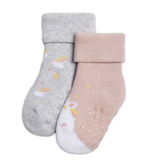 Ysabel Mora Infant Socks Thermal Pattern Anti-Slip - 2 Pairs  Socks