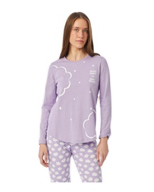 Minerva Women's Pyjama Dreams Clouds  Pyjamas