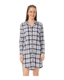 Minerva Women's Nightdress Buttons Relax  Pyjamas