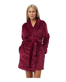 Minerva Women's Robe Short Fleece Pockets  Robes