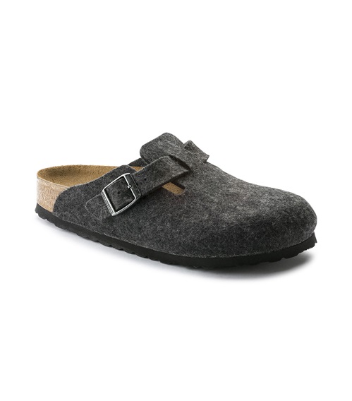 Birkenstock Men's Slippers-Sandals Boston Wool Felt Narrow  Slippers