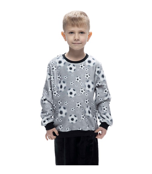 Galaxy Παιδική Πυτζάμα Αγόρι Fleece Soccer Balls  Πυτζάμες