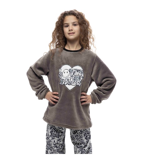 Galaxy Εφηβική Πυτζάμα Κορίτσι Fleece Lover Baby  Πυτζάμες