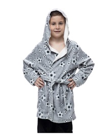 Galaxy Teen Robe Boy Fleece Soccer Balls  Pyjamas