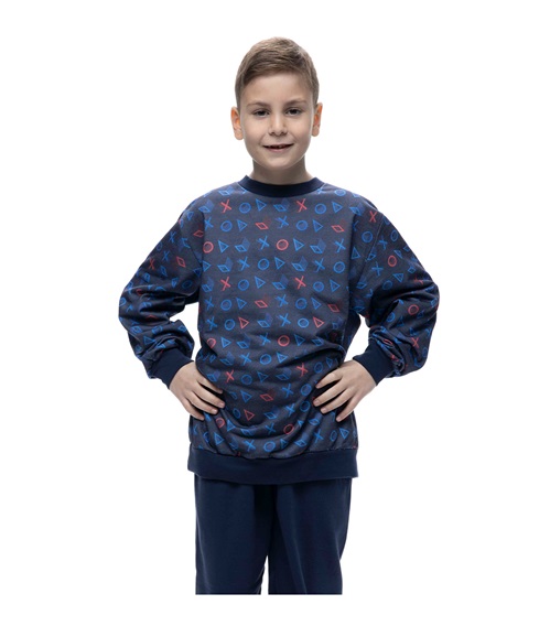 Galaxy Εφηβική Πυτζάμα Αγόρι Play Buttons  Πυτζάμες
