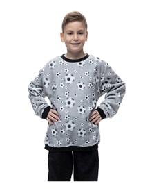 Galaxy Teen Pyjama Boy Fleece Soccer Balls  Pyjamas