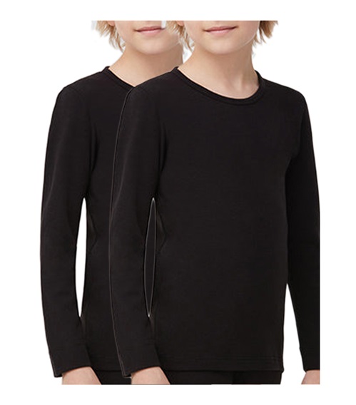 thumb image of FMS Kids Top Unisex Thermal Long Sleeve  - 2 Pack - Composition : 65% Polyamide Thermo, 35% Cotton