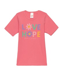 Minerva Kids Vest Girl Love Hope  T-shirts