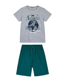 Energiers Kids Set Blouse-Shorts Boy Press Pause  Clothes