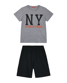 Energiers Kids Set Blouse-Shorts Boy Urban Tribe  Clothes