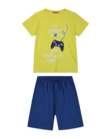 Energiers Kids Set Blouse-Shorts Boy Saving The World  Clothes
