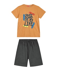 Energiers Kids Set Blouse-Shorts Boy Skate Life  Clothes