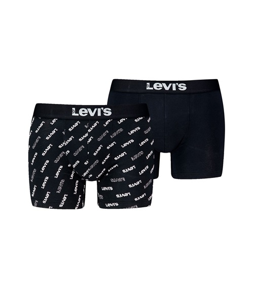 Levi's Men's Boxer Long Logo Aop - 2 Pack  Boxer