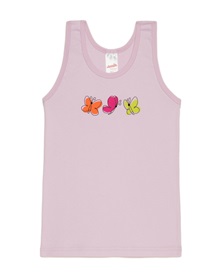 Minerva Kids Vest Girl Butterfly  T-shirts