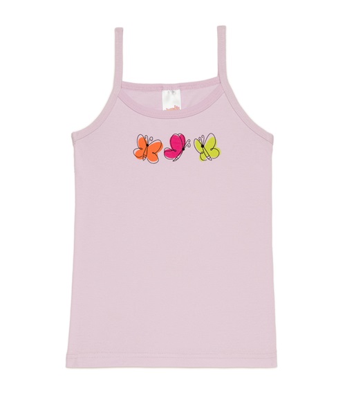Minerva Kids Vest Girl Butterfly  T-shirts