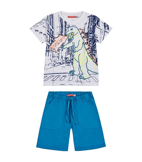Energiers Παιδικό Σετ Μπλούζα-Σορτς Αγόρι Dino Roarsome  Ρούχα