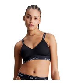 Calvin Klein Women's Bralette Lace Moulded Sheer Graphic Lace  Bustiers