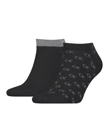 Calvin Klein Men's Socks Sneaker Allover Logo - 2 Pairs  Socks