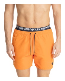 Emporio Armani Men's Swimwear Shorts Double Waistbang Logo  Bermuda