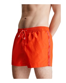 Calvin Klein Men's Swimwear Shorts Short Drawstring Logo Tape  Bermuda