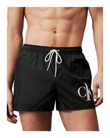 Calvin Klein Men's Swimwear Shorts Short Drawstring CK Monogram  Bermuda