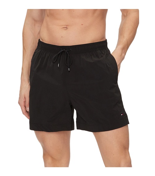 Tommy Hilfiger Men's Swimwear Shorts TH Essential Drawstring Mid Length  Bermuda