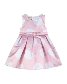 Energiers Kids Dress Girl Shinny Pois  Clothes