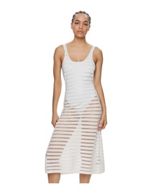 Calvin Klein Women's Beach Dress Sheer Stripe  Clothing & Accessories