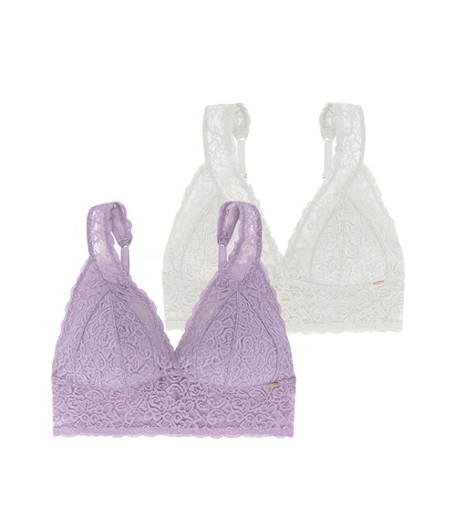 DORINA Women's Bralette Triangle Lana Lace - 2 Pack  Bustiers