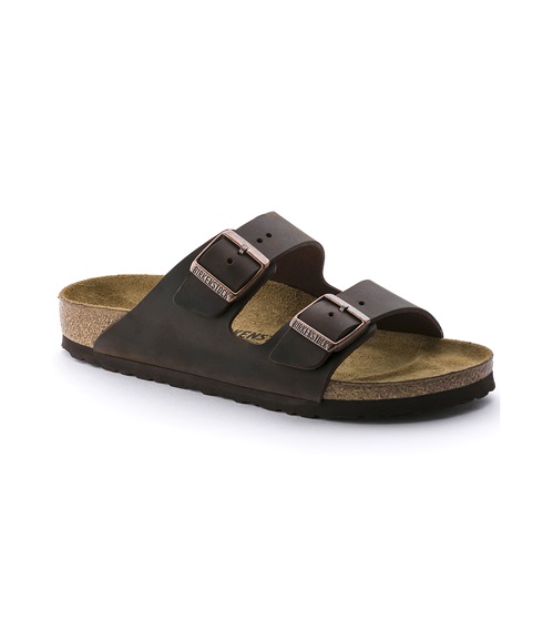 Birkenstock Men's Sandals Arizona Leather Core Essentials Oiled Narrow  Slippers