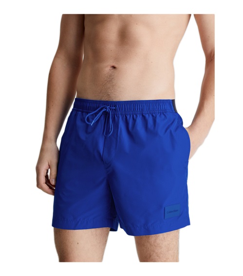 Calvin Klein Men's Swimwear Shorts Medium Drawstring CK Steel  Bermuda