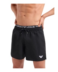 Emporio Armani Men's Swimwear Shorts Double Waistbang Essential Logo  Bermuda