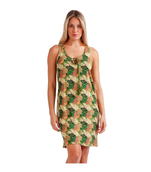 Admas Women's Nightdress Strap Tropic Leaves  Nightdresses