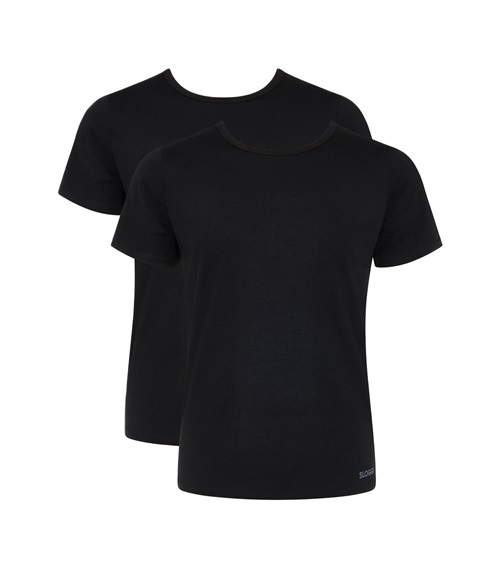 Sloggi Men's T-Shirt GO ABC 2.0 H O-Neck - 2 Pack  Undershirts