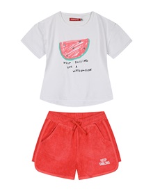 Energiers Kids Set Top-Shorts Girl Keep Smiling  Clothes