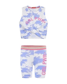 Energiers Kids Set Top-Shorts Girl Athletic Tie-Dye Girl Power  Clothes