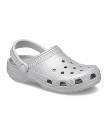 Crocs Women's Classic Glitter Clog  Slippers-Slides
