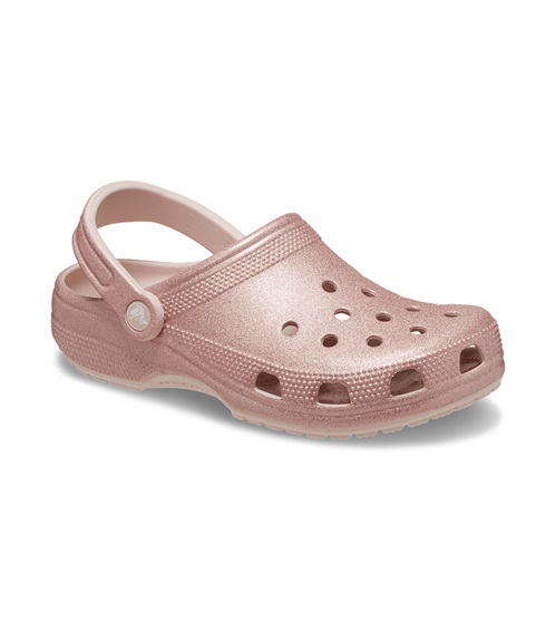 Crocs Women's Classic Glitter Clog  Slippers-Slides