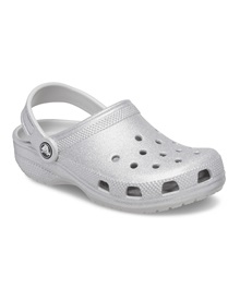 Crocs Kids-Teen Slippers Girls Classic Glitter Clog K  Flip Flops