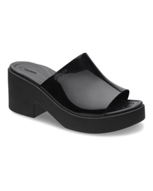 Crocs Γυναικείες  Πλατφόρμες Brooklyn Slide High Shine Heel  Παντόφλες-Slides