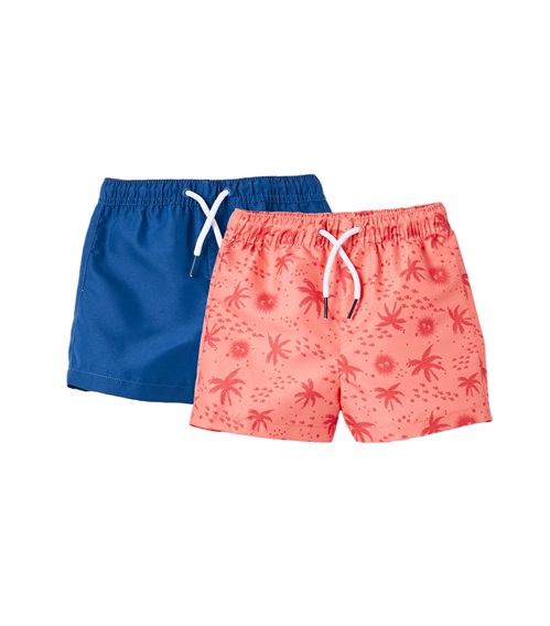 Zippy Kids Swimwear Boy Shorts Palm Tree - 2 Pack  Boys Swimwear