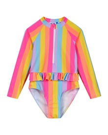 Energiers Kids Swimwear Girl One-Piece Long Sleeve Multicolour  Girls Swimwear