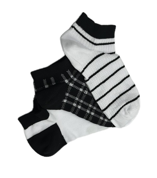 FMS Women's Socks Cotton Sneaker Checked Girl - 3 Pairs  Socks