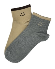 FMS Kids Women's Ankle Socks Cotton Smile - 2 Pairs  Socks
