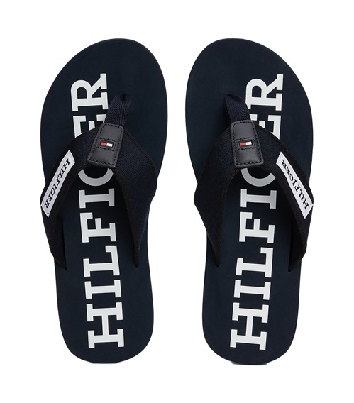 Tommy Hilfiger Men's Flip-Flops Patch Hilfiger Beach Sandal  Flip flops
