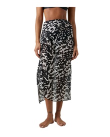 Calvin Klein Women's Cover-up Blurred Animal  Clothing & Accessories